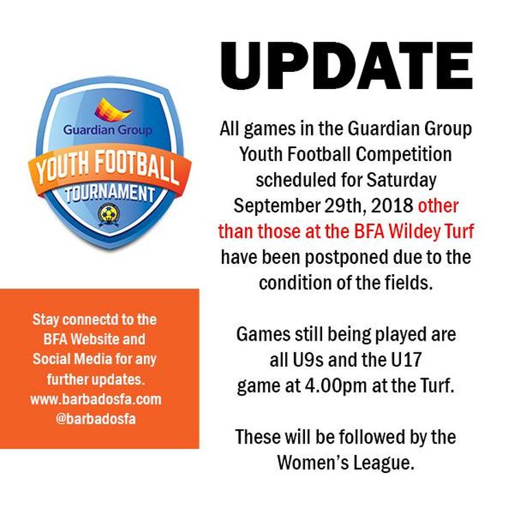 Guardian Group Youth Football Tournament What's On In Barbados 2018
